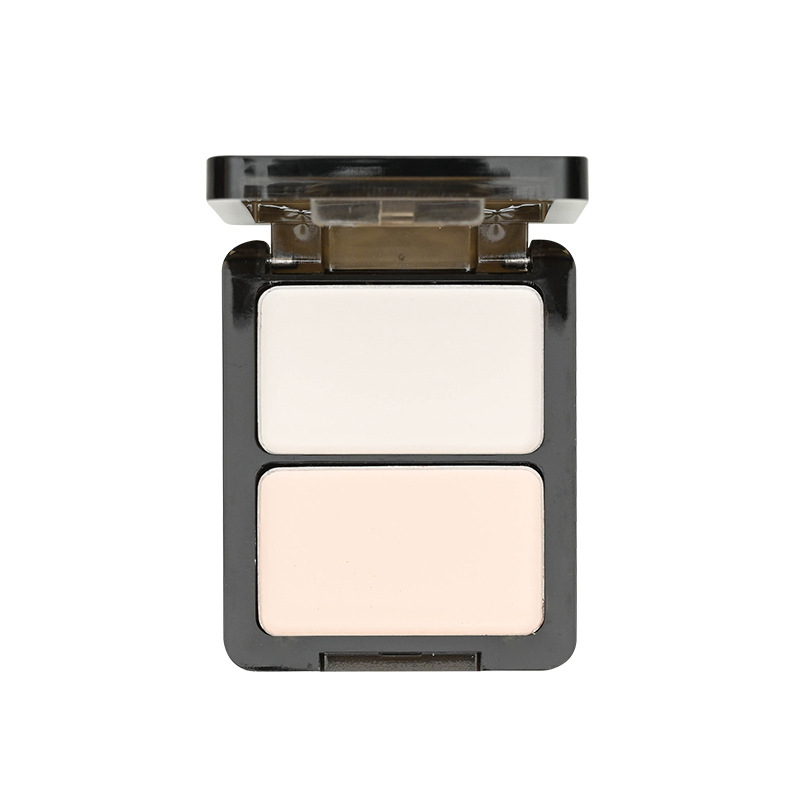 Two-Color Highlighter Powder Contouring Palette Two-Color Highlighter Palette Matte Facial Brightening Shadow Water Light Powder Nose Silhouette Novice Female