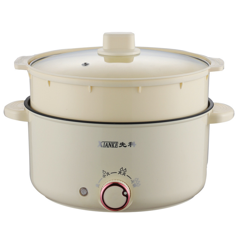 Xianke Electric Hot Pot Household Multifunctional Electric Cooking Pot Student Dormitory Pot Dormitory Artifact Cooking Noodles Small Pot Take-out Wholesale