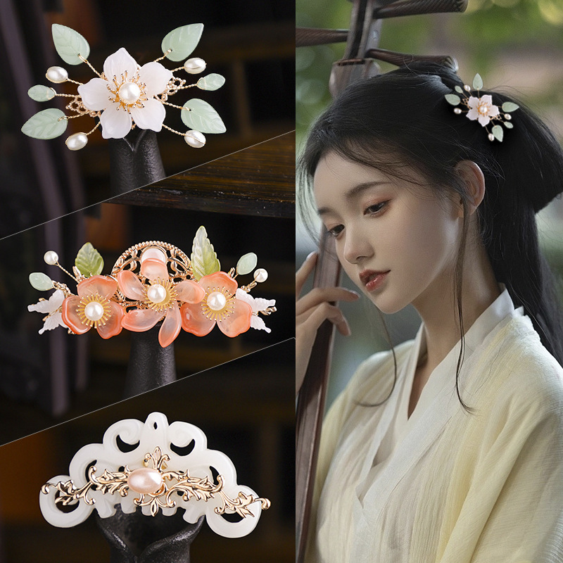 Han Dynasty Hair Crown, Ancient Style, Tang Style, Ming Dynasty and Song Dynasty, Ancient Costume Hair Accessories for Women, Ball Head, Elegant Updo for Women