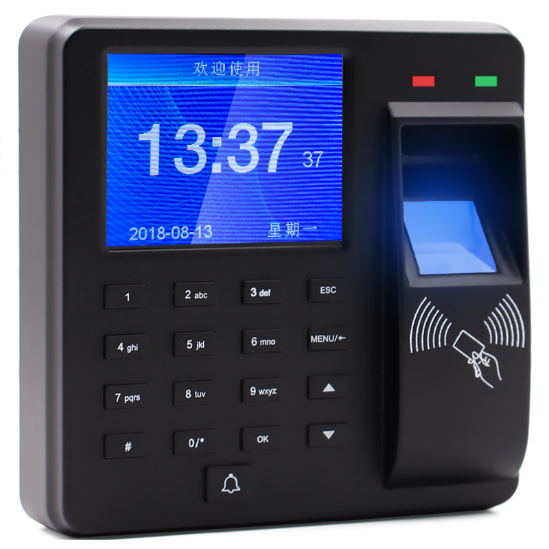 Youku M10 Access Control Machine Credit Card Password Fingerprint Identification Door Opening Attendance Machine Office Area Access Control Attendance All-in-One Machine