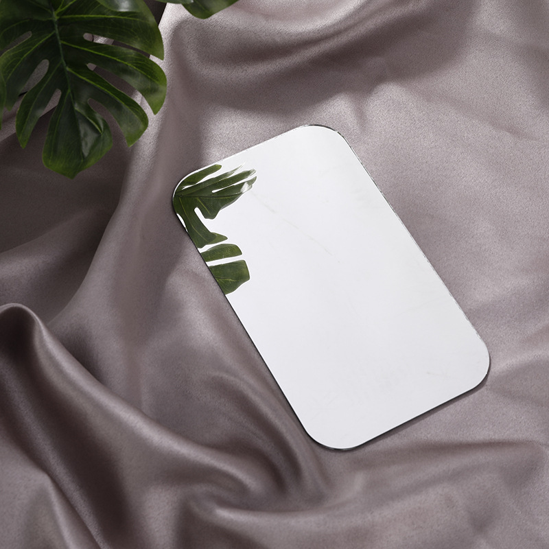 Factory wholesale shaped glass lens single irregular small mirror cosmetic lens cutting processing customization