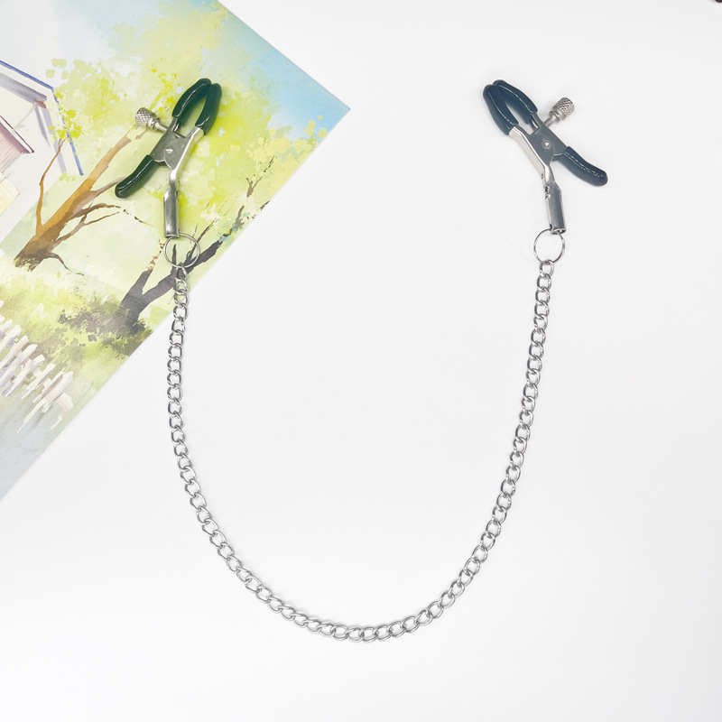 Прямые продажи с завода Кросс-граничные BDSM секс-игрушки Двусторонний одиночный цепной зажим для сосков Секс-игрушки Meituan Дропшиппинг Оптовая продажа