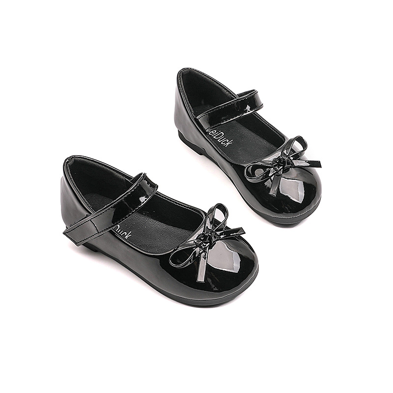 Girls Leather Shoes Black Shoes Children's Kindergarten Red Shoes Performance Shoes Primary School Princess Shoes Spring and Autumn