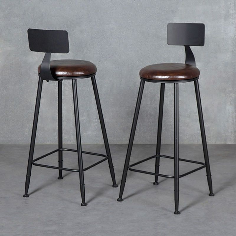 Bar Chair Industrial Style High Stool Bar Chair Home Backrest High Chair High Stool Iron Bar Stool Front Desk High Table