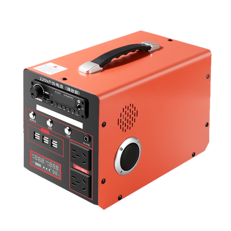 Outdoor Mobile Power Supply Comes with Bluetooth to Play Karaoke 220V Large Capacity Self-Driving Tour Camping Style Stall Live Broadcast Emergency