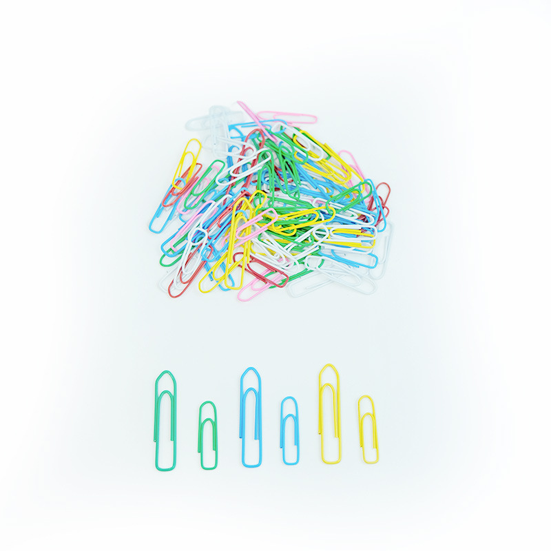 Кастомные бумажные скрепки оптом, пластиковое покрытие, бесплатная доставка, скрепки для офиса, 28 мм, качественные скрепки в форме лодки