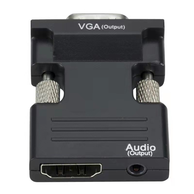 HDMI female to VGA male adapter converter with audio projector HD computer display set-top box hdmi