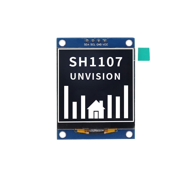 1.5-inch OLED display module 4-pin IIC LCD screen 128*128 dot matrix SH1107 drive interface oled