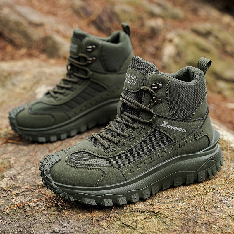 Осень и зима Новые большие размеры Мужские ботинки Для активного отдыха Спортивная обувь Удобные толстые подошвы Модные универсальные мужские туфли