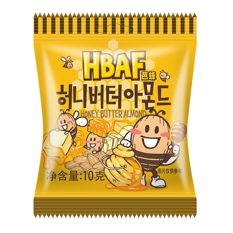 HBF bee honey butter almond almond almond almond nut mini sharing pack South Korea imported snacks