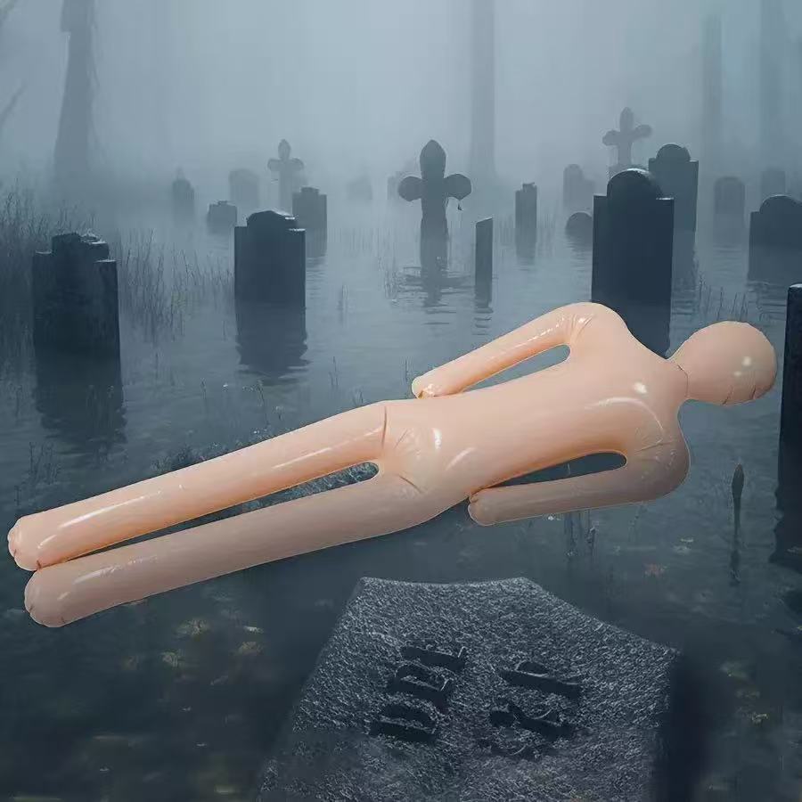Factory Direct Sales Cross-Border Spot Inflatable Dummy Halloween Model Haunted House Inflatable Corpse Props Horror Spoof