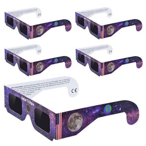 2025 In-Stock Solar Eclipse Viewing Glasses Paper-Made Total Solar Eclipse Glasses Solar Eclipse Viewing Glasses Iso123-2