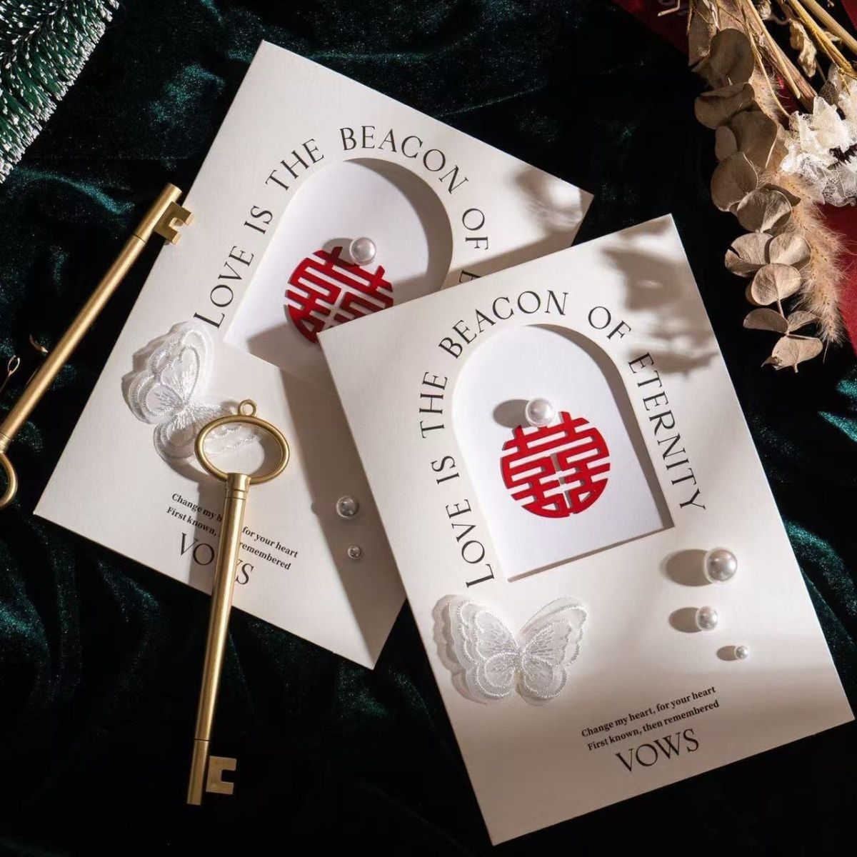 Wedding Vow Card, Wedding Groom and Bride's Vow Declaration, Creative Simple Speech, Handwritten Oath Card