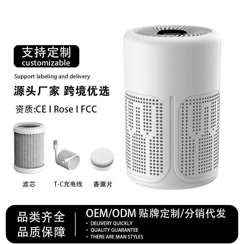 Новый воздухоочиститель Amazon для удаления дыма и запахов, бытовой дезодорирующий очиститель с отрицательными ионами, оптовая продажа