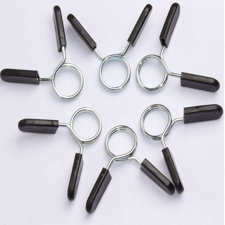 Dumbbell barbell bar special clamping spring large hole diameter 2.5cm clamping head spring clip anti-loose buckle