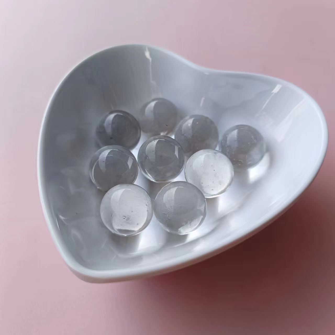 Transparent glass beads 14mm16mm22mm25mm30mm solid transparent glass beads experimental glass beads