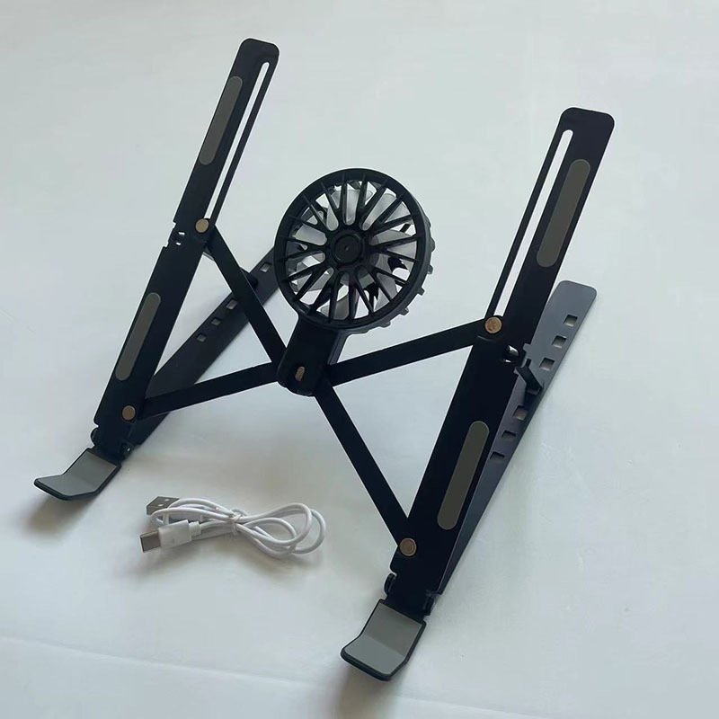 Cross-Border Laptop Stand Bracket Desktop Plus Heightening Radiator Folding Portable Support Tablet Fan