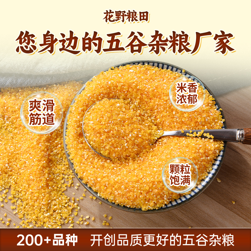 New Corn Grits Manufacturer Wholesale Northeast Small Grits Porridge Cornmeal Rice Cooking Porridge Small Fine Corn Crushed Corn Kernels