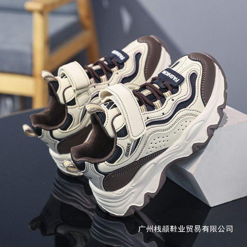 Girls' Children's Shoes 2025 Autumn and Winter Fleece-Lined Cotton Shoes New Children's Sports Shoes for Older Girls Dad Students