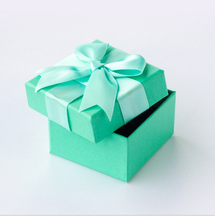 Small fresh sweet bow jewelry box ring box jewelry box bracelet necklace box gift wholesale box Z002