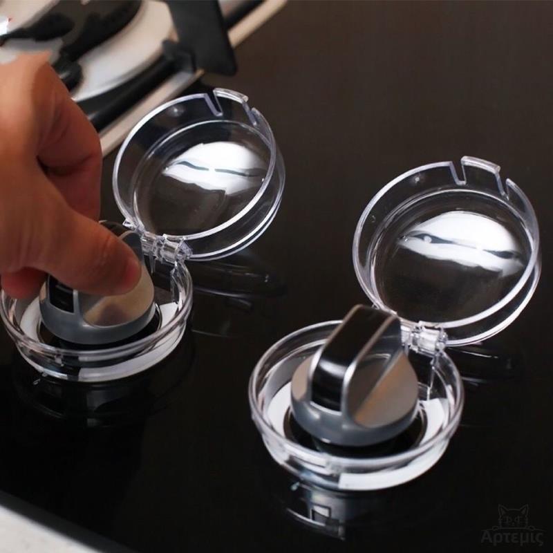 Gas Stove Switch Protective Cover Natural Gas Cover Oil-Proof Cover High Temperature Resistant Kitchen Stove Button Protective Cover