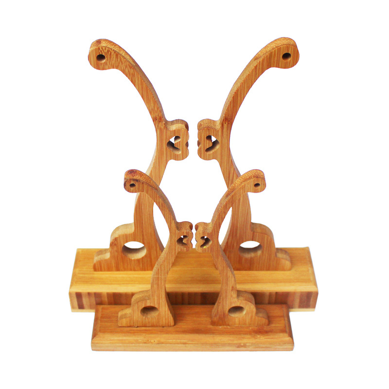 Round fan stand folding fan stand bamboo solid wood display stand removable fan holder fan base antique style palace fan display stand