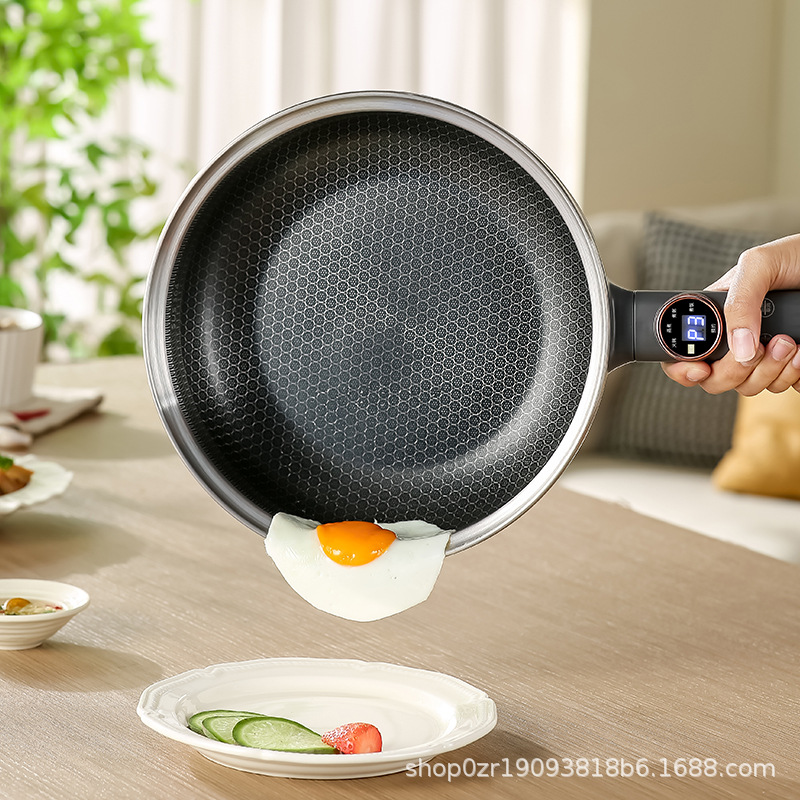 Electric Wok, Multi-Functional Cooking and Cooking All-In-One Electric Cooking Pot for 2-3 People, Household Non-Stick Pot, Electric Hot Pot, Quick Heating