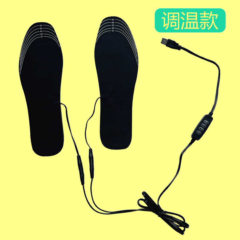 Cuttable USB Heating Insoles USB Electric Heating Foot Warmers USB Foot Warmers Rechargeable Heating Insoles for Men and Women