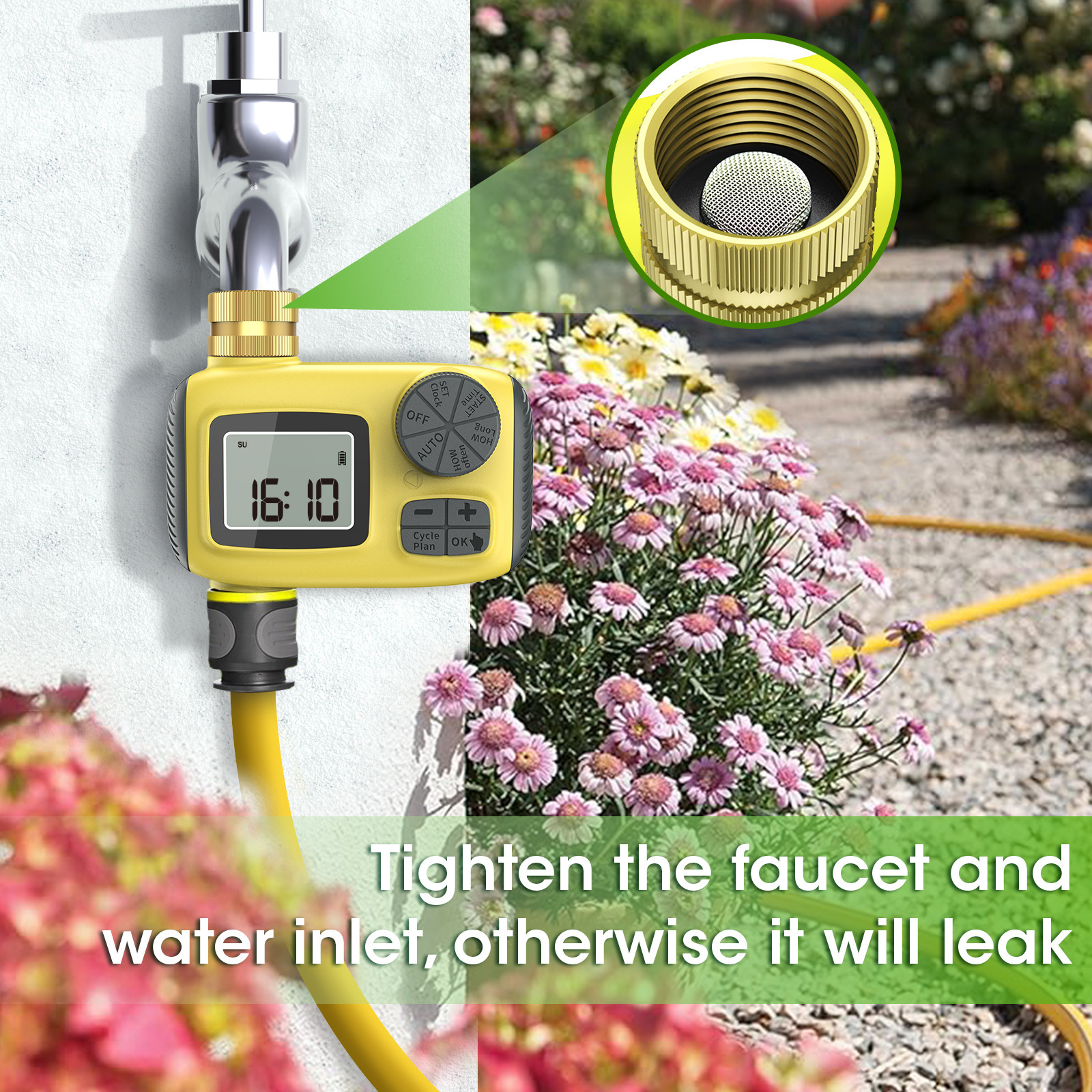 Source Factory Cross-Border Preferred Flower Watering Timer Courtyard Garden Automatic Watering Irrigation Controller Timing Valve