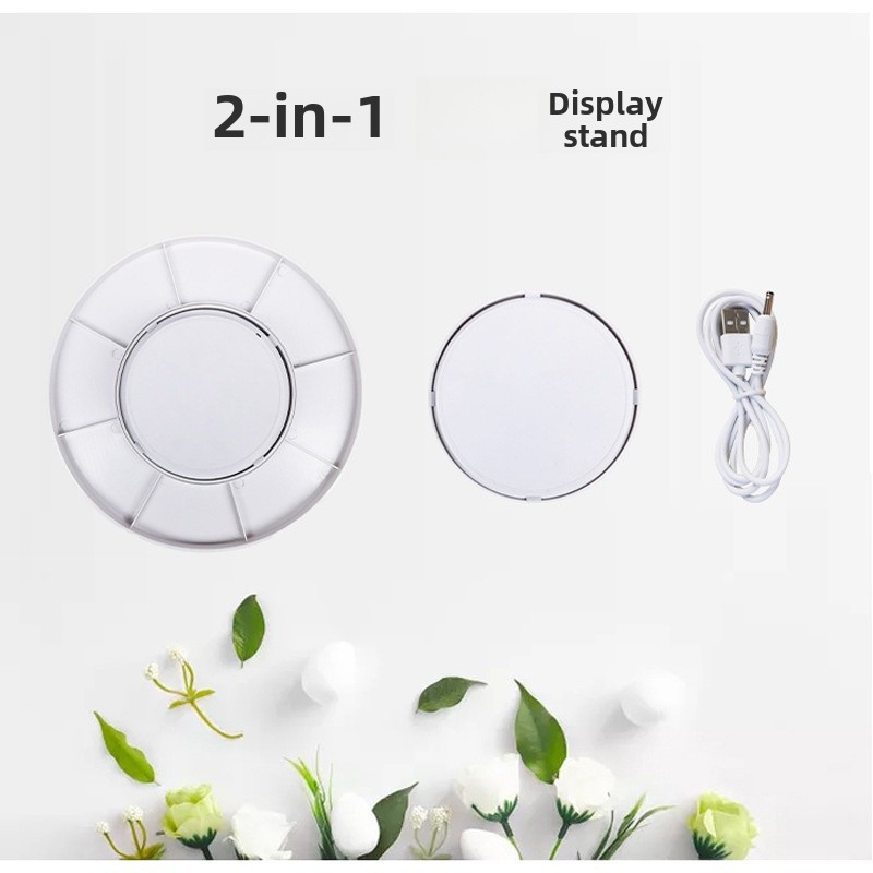 Electric turntable automatic rotation display stand live with goods jewelry hand-held products panoramic photo shooting video