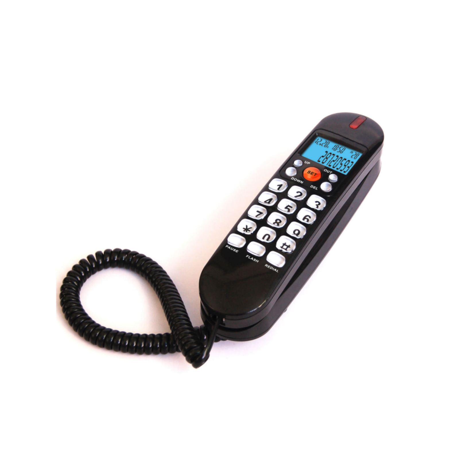 P-655C настенный телефон с кристаллическими кнопками, стационарный телефон для гостей