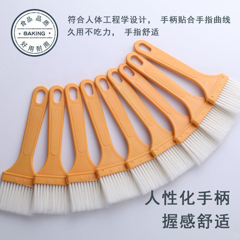 Oil Brush Household Kitchen Multifunctional Oil Brush Barbecue Brush High Temperature Resistant Hair Free Wholesale Small Brush Brush Material Pancake