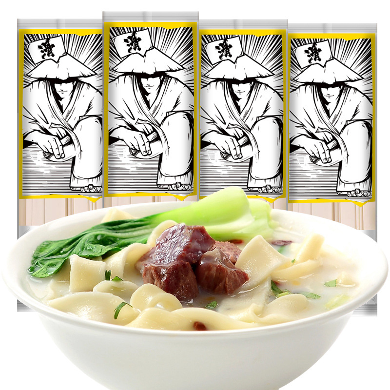 Dropshipping Noodles Wang Tianqing Poria, Barley and Yam Trouser Belt Noodles 500g Packed Wide Noodles Medicinal and Food Same Origin