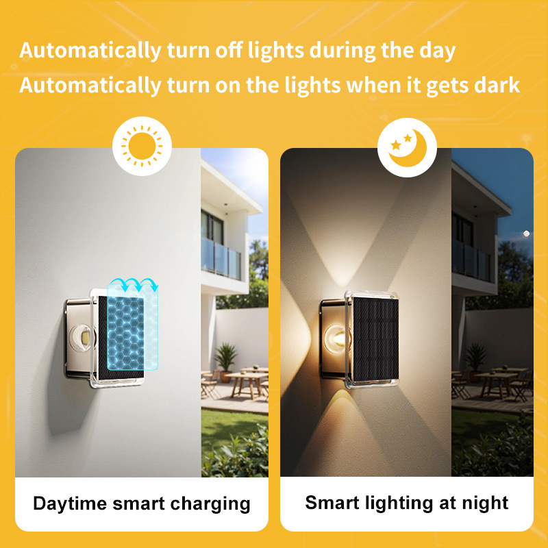 Cross-Border Solar Wall Washer Outdoor Garden Courtyard Rgb Atmosphere Ip65 Waterproof Sensor Solar Lighting