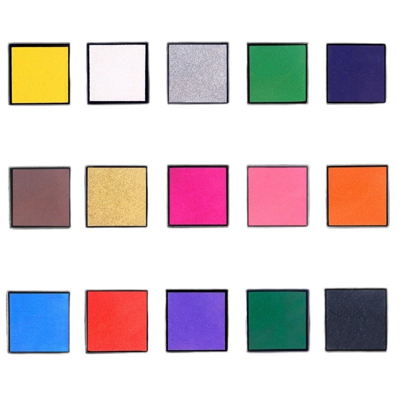 Children's 15 color puzzle finger painting color inkpad DIY finger painting inkpad printing table 4*4 color finger inkpad