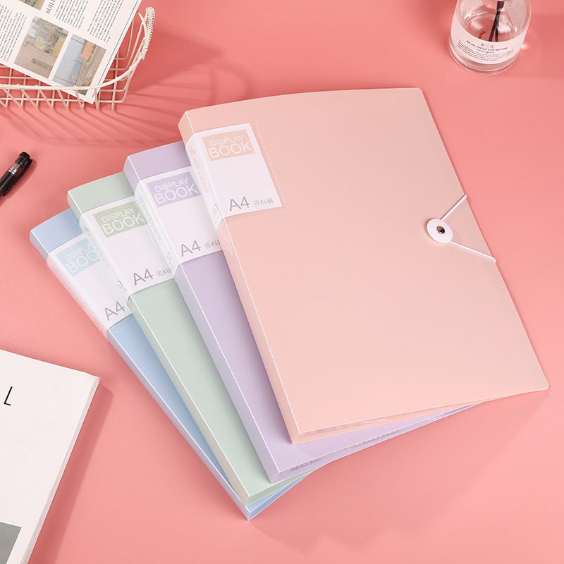 Книга для сбора данных A4 прозрачная вставка папка для хранения тестовых документов Morandi папка с кольцевым механизмом оптом для студентов и офисов