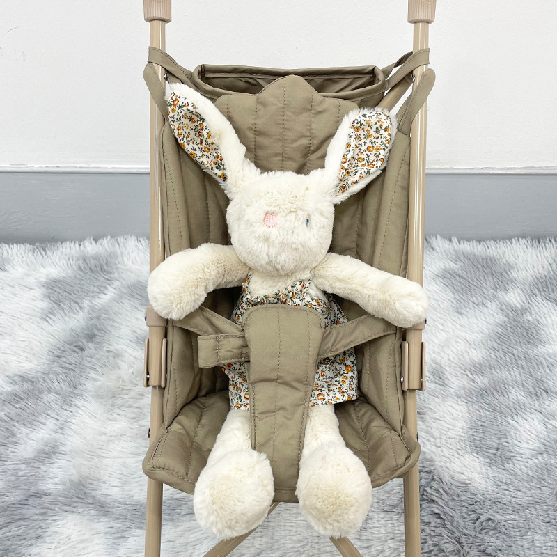 Cross-Border New Product Hot Sale High-End Artificial Baby Stroller Neutral Ins Style Gray Green Toy Doll Stroller