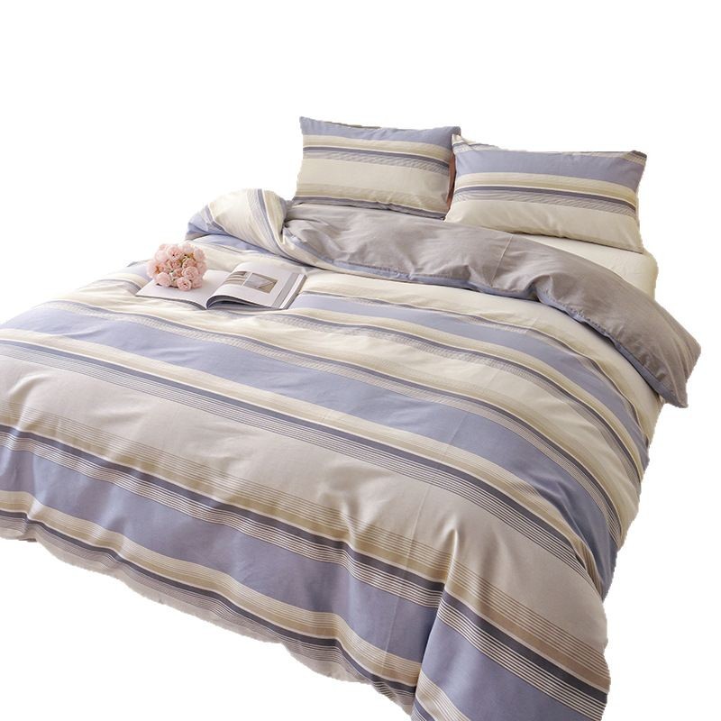 Cotton quilt cover skin-friendly bedding single quilt cover student dormitory single double cotton quilt cover wholesale