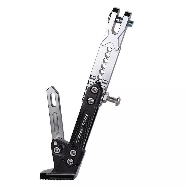 Electric Vehicle Single Support, Adjustable Side Stand for Electric Scooter, Modified Side Kickstand, Off-Road Racing Motorcycle Kickstand