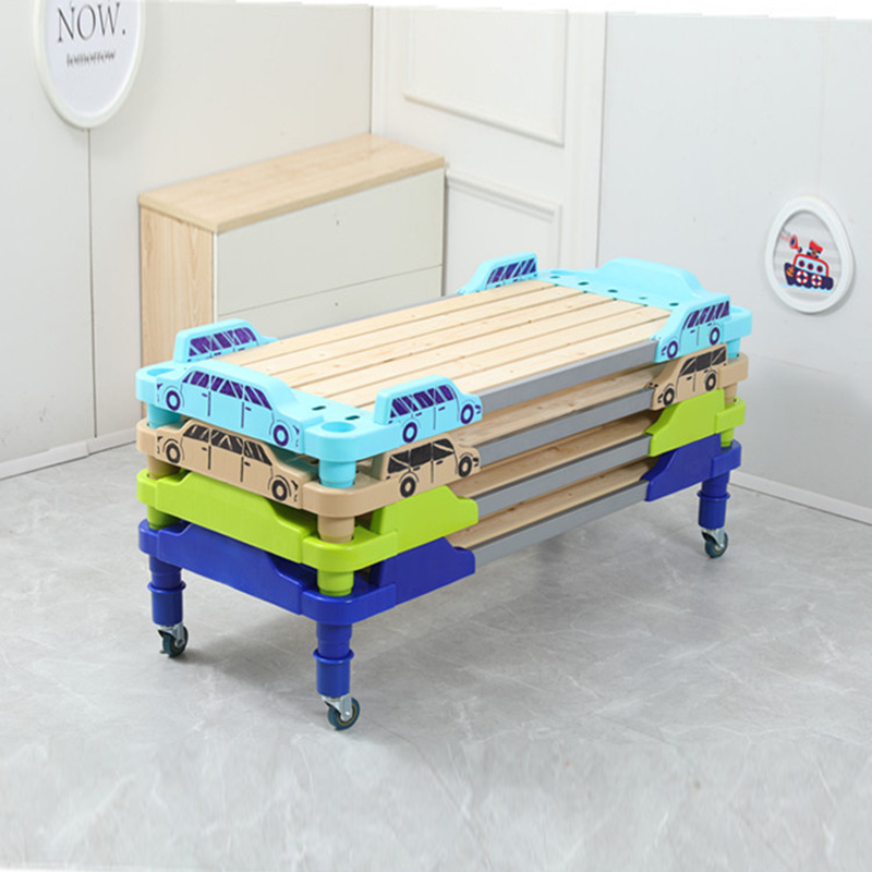 Children's Garden Bed Nap Bed Primary School Students' Bedroom Managed Children's Indoor Wooden Lighter Simple Bed Laminating Bed Family