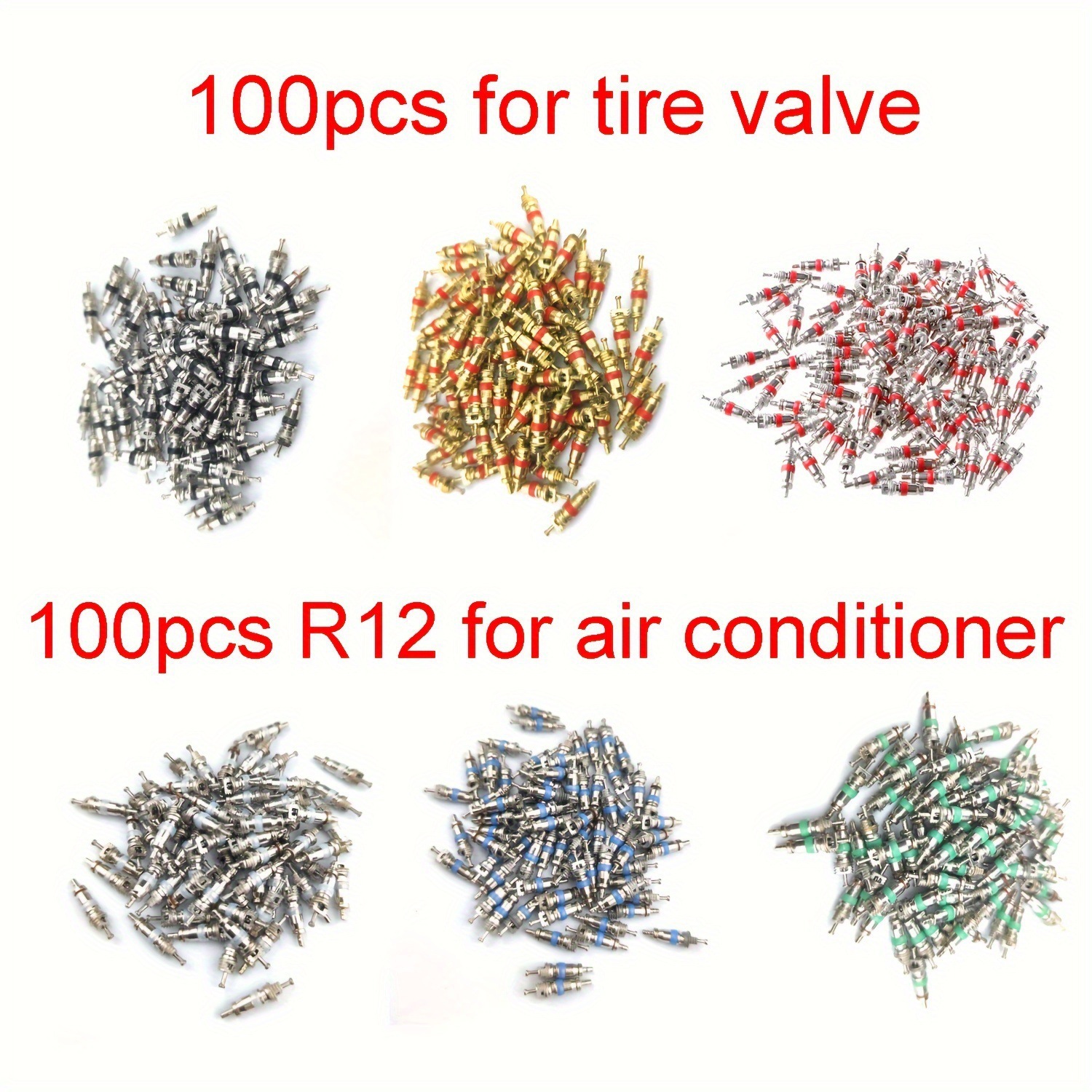 Шина для автомобиля, мотоцикла, велосипеда с американским клапаном, цинковый сплав, красная игла для накачки шин