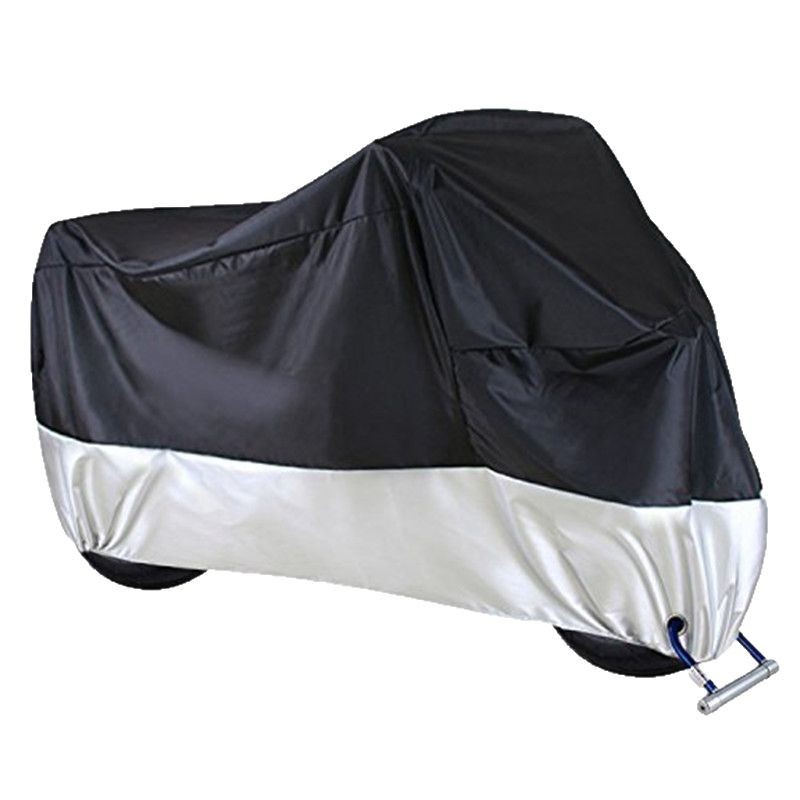 Cross-border motorcycle cover explosions electric vehicle rain-proof sunscreen 210D 190T 420D black silver-coated Oxford cloth