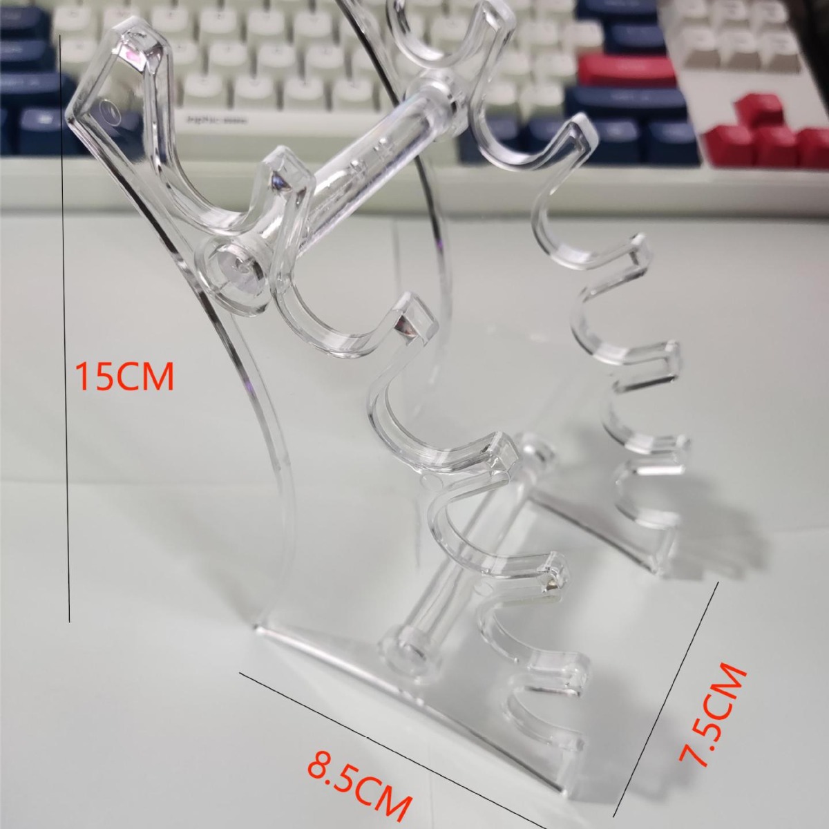 Прямой заводской акриловый настольный органайзер для ручек, пластиковая прозрачная подставка для ручек, стенд для демонстрации B-02