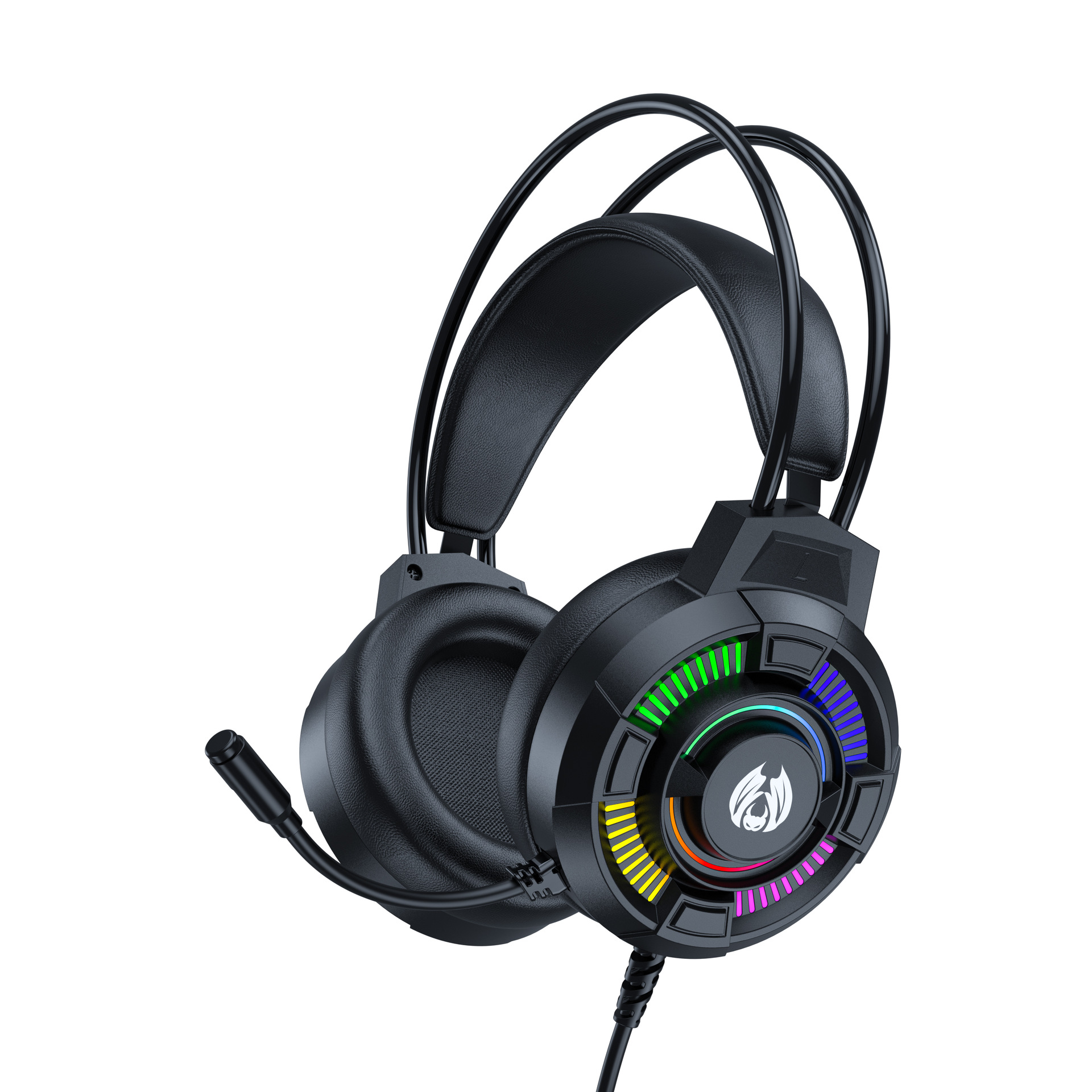 Amazon's Best-Selling Cross-Border Gaming Headset with Immersive Lighting Effects and Comfortable Design for Internet Cafes