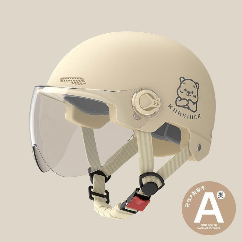 Шлем для электромобиля с сертификатом 3C, летний универсальный шлем для мужчин и женщин, защита от солнца, половинный шлем