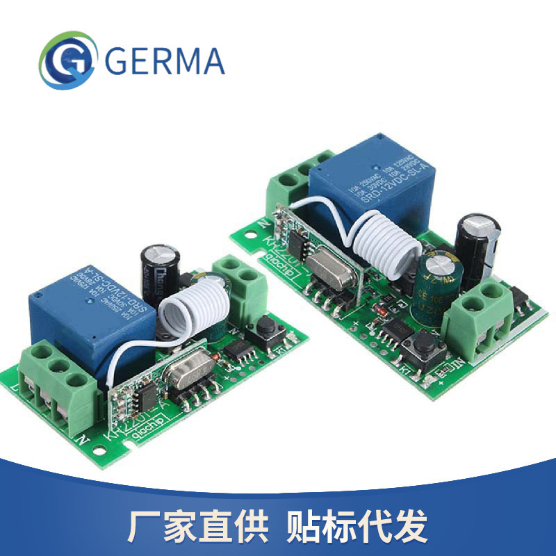 Одноканальный беспроводной пульт управления 433M релейный приемник контроллер AC110V220V широкий диапазон напряжения KR2201