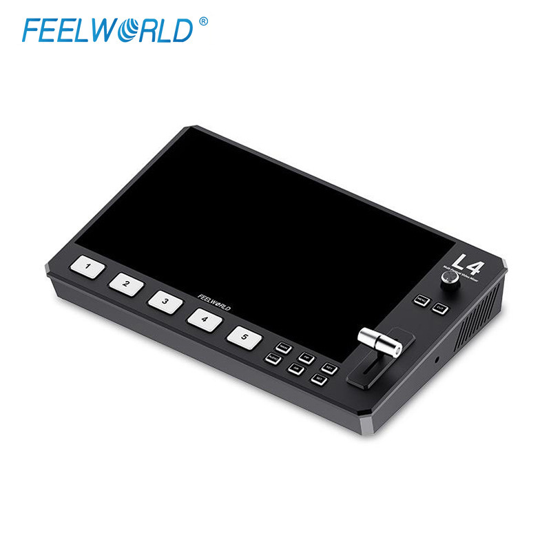 Feelworld 10.1inch Touch Screen HDMI Sdi Multi-Camera Live Streaming Push-Up Machine
