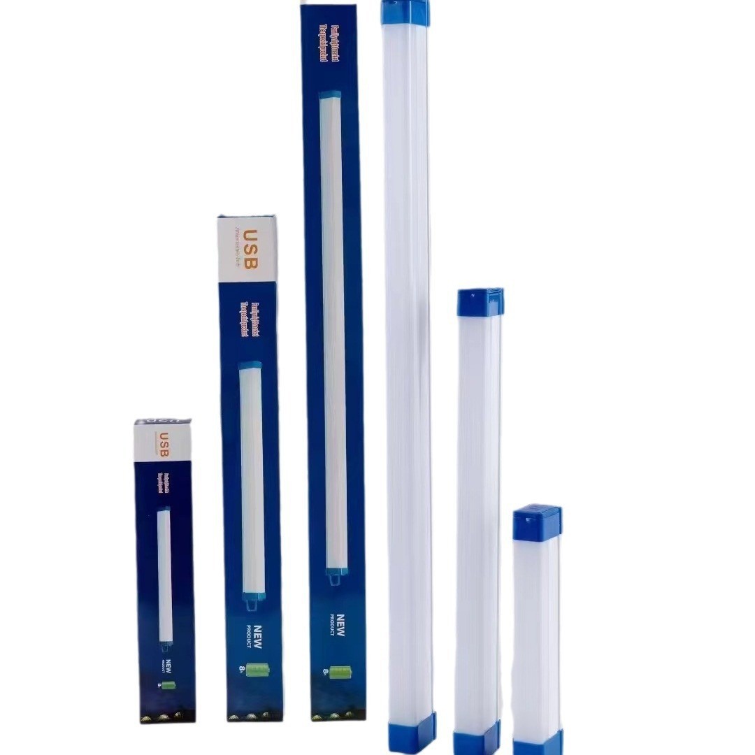 LED Rechargeable Lamp Magnetic Hanging USB Emergency Lamp Household Power Outage Night Market Stall Camping Lighting Emergency Lamp