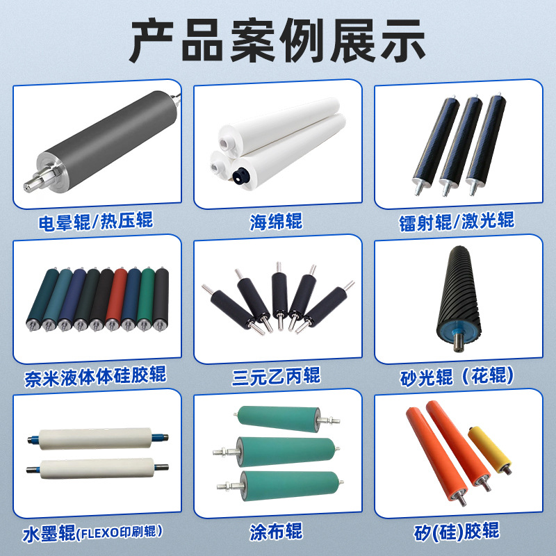 Southeast Asia Dust Roller, High Temperature Resistant Printing Dust Roller, Non-Powered Transmission Roller, Anti-Static Rubber-Coated Roller