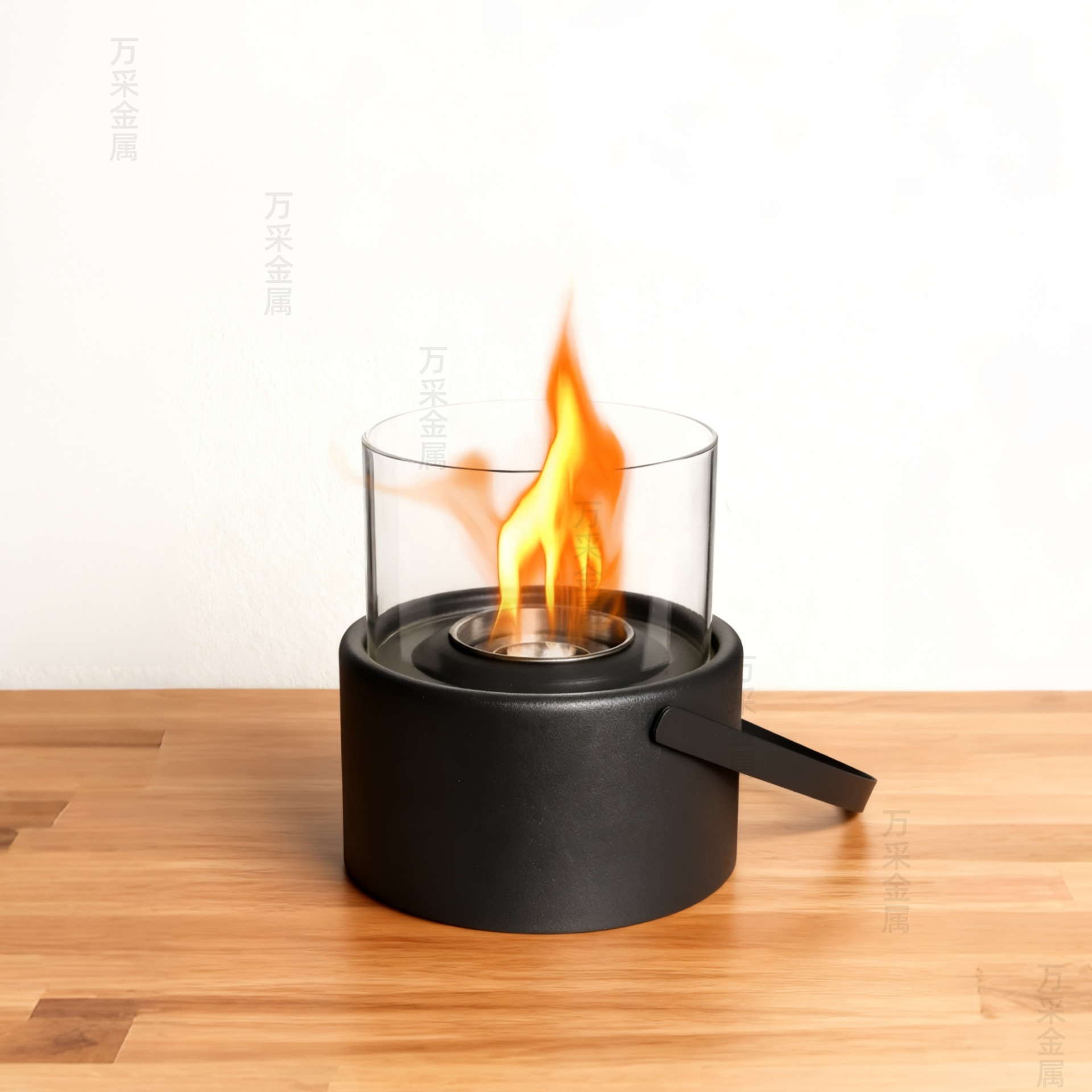 Cross-Border New Portable Fireplace Round Alcohol Fireplace Tabletop Portable Fireplace Tabletop Fire Pit